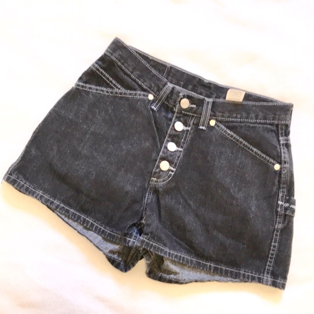 JORDACHE |✨Vintage 80s!✨Button-Fly High Waist Denim Jean Shorts